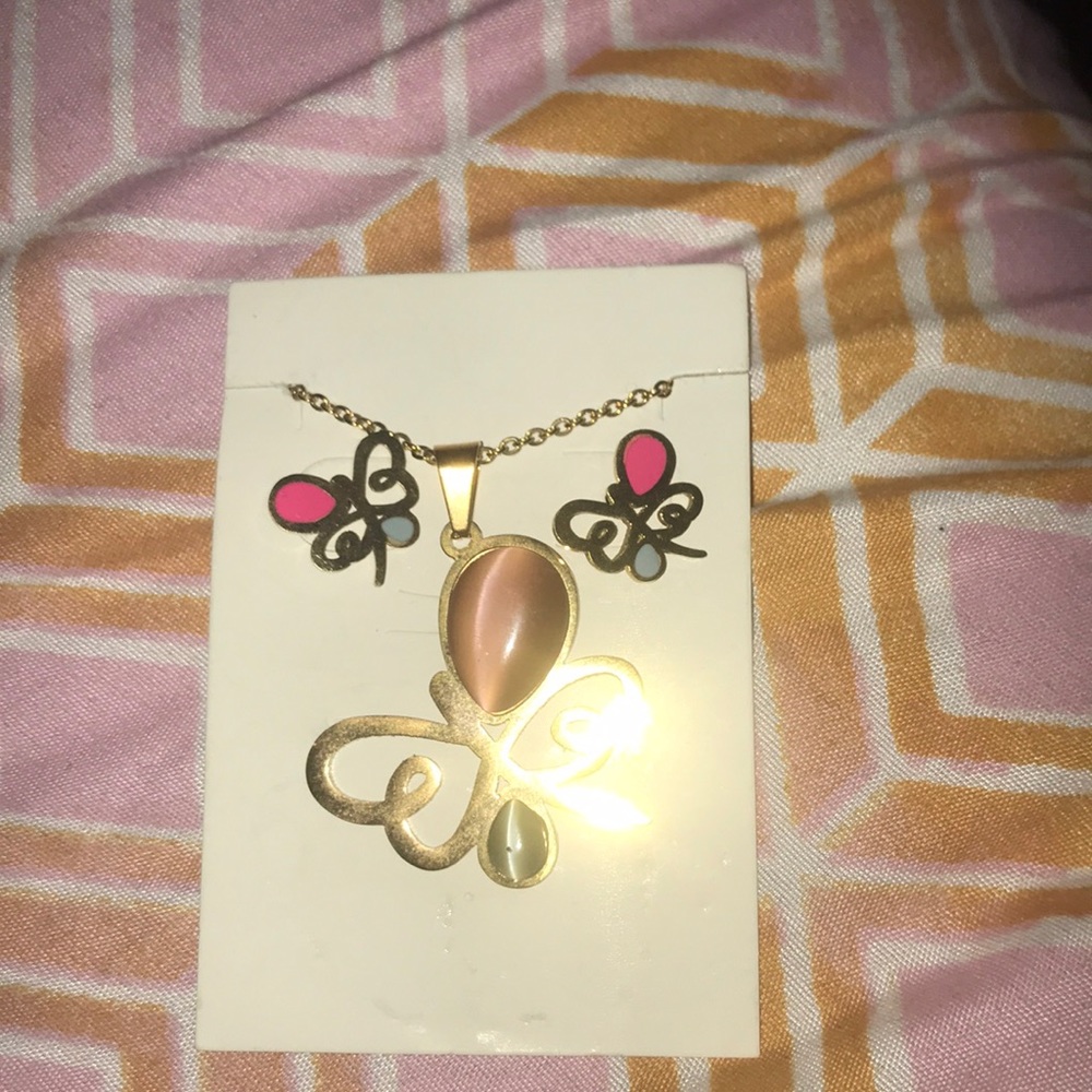 Earring and necklace